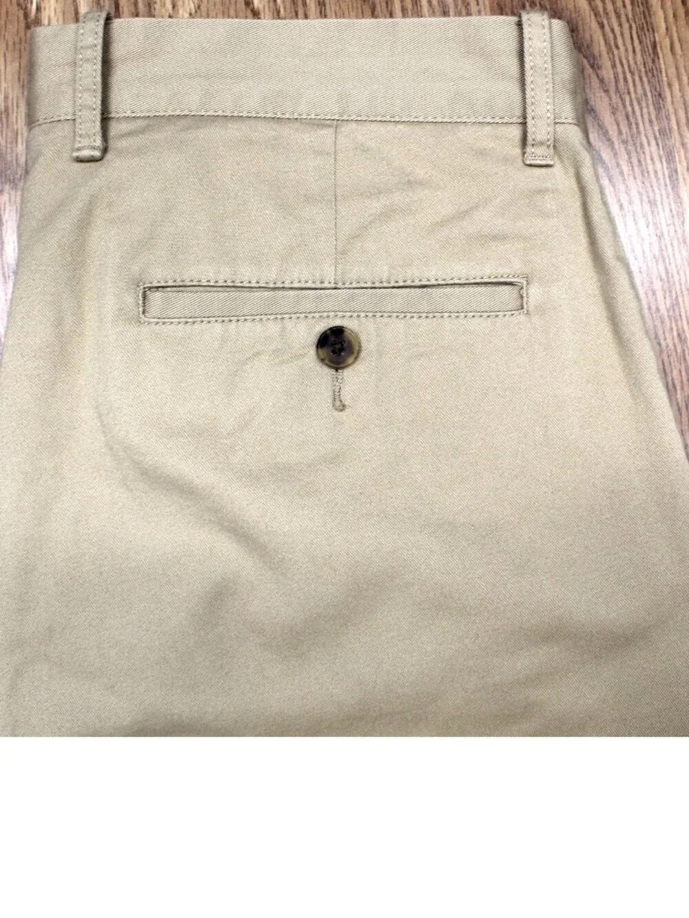 32x32 J.CREW SLIM FIT COTTON/SPANDEX PANTS KHAKI Sz 32W x 32L